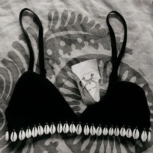 Spell and the Gypsy Cowrie Bralette Bikini Top S
